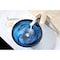 Anzzi Thalu Deco-Glass Vessel Sink in Sapphire Wisp N48 - alternate 5